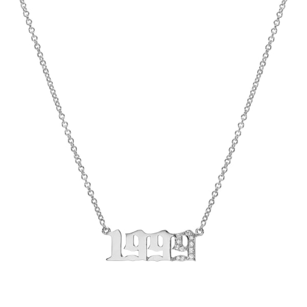 14KT Gold Diamond Year Necklace