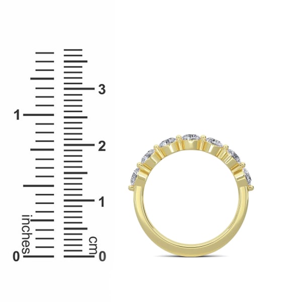 The Soule Round 1.00cttw Half Eternity Band 14K Yellow Gold LGD