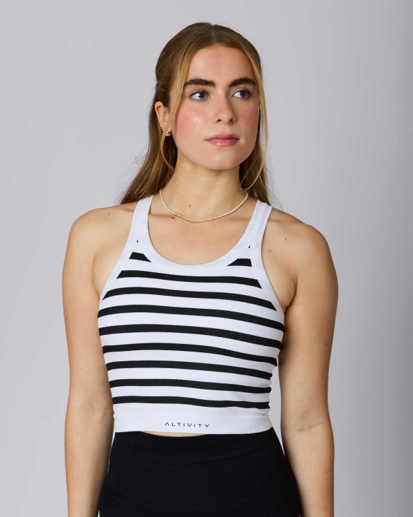 Sporty Tank Top (Striped)