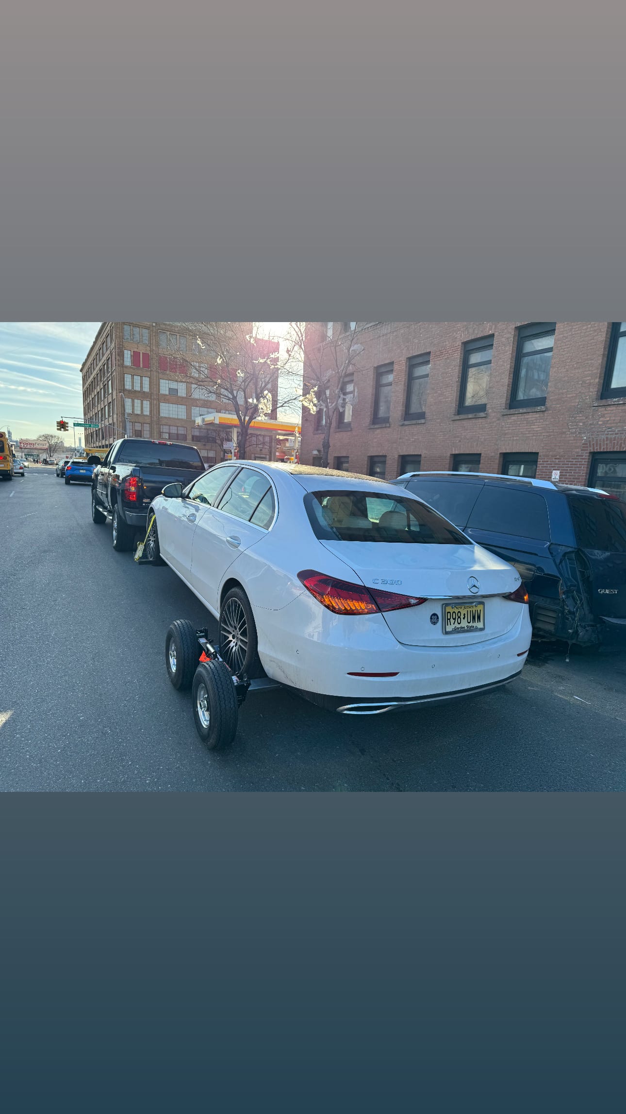 Tow recovery on a New York City street