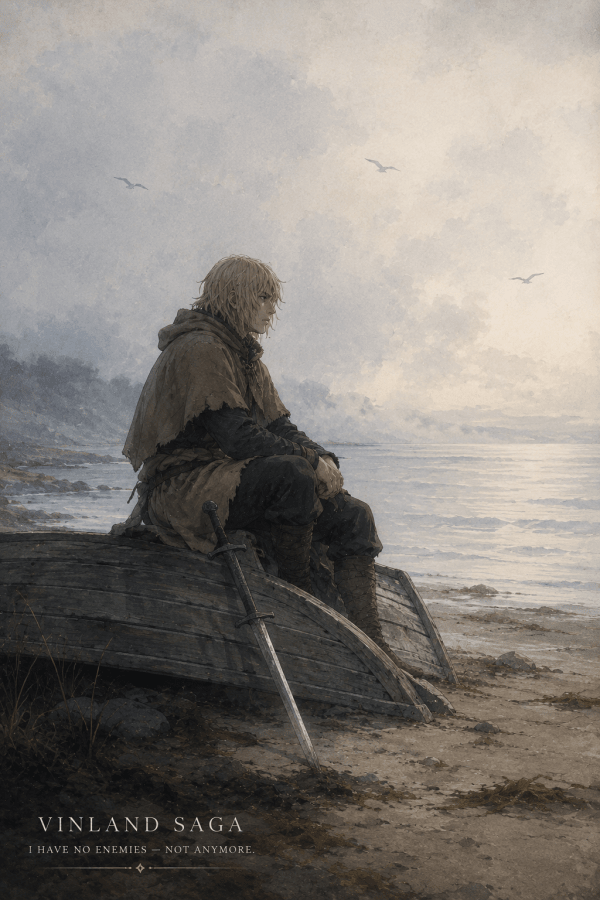 Thorfinn — I Have No Enemies | Vinland Saga Poster — artwork