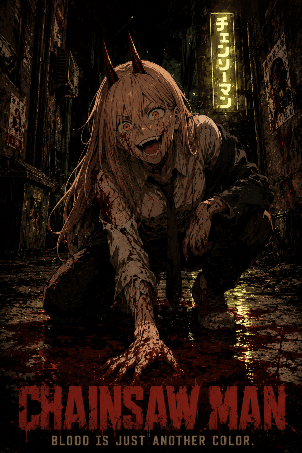 Power | Chainsaw Man Poster — artwork