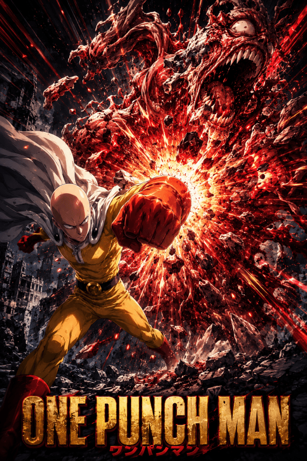 Saitama — One Punch | One Punch Man Poster — artwork