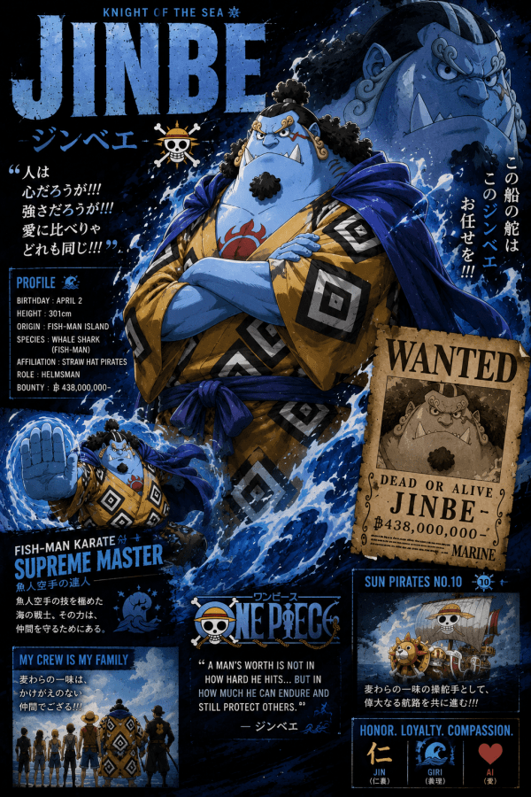 Jinbe — Knight of the Sea | One Piece Poster — artwork