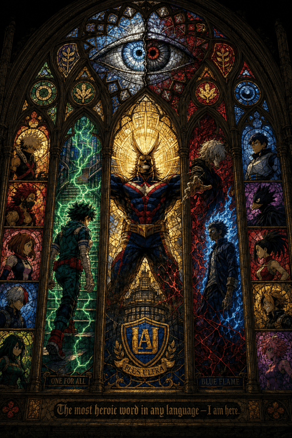 My Hero Academia — Stained Glass | Anime Poster — artwork