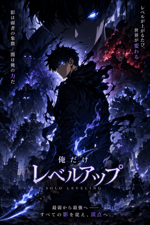 Sung Jinwoo — Monarch of Shadows | Solo Leveling Poster — artwork