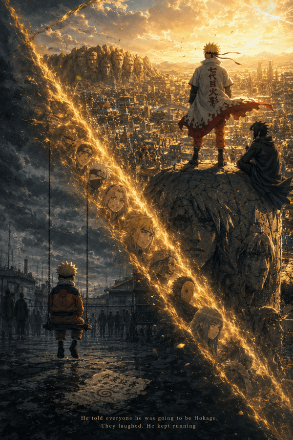 Naruto — Light and Shadow | Anime Poster — artwork