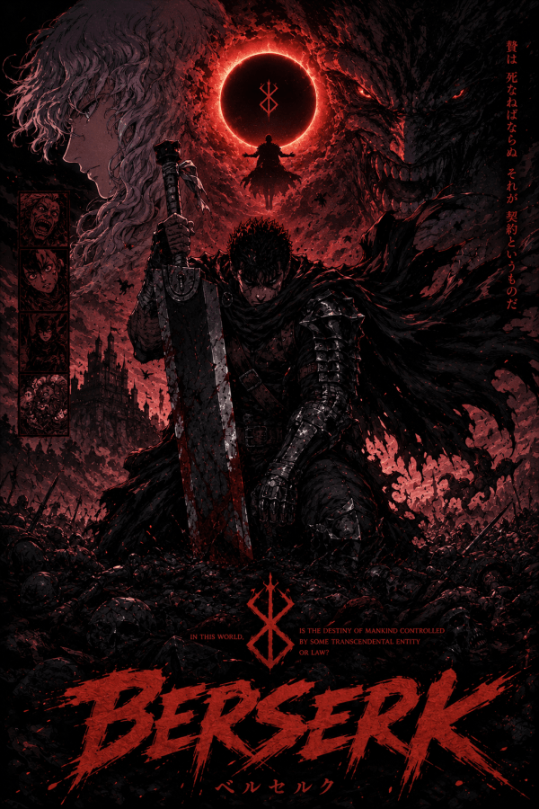 Guts — Blood-Red Eclipse | Berserk Poster — artwork