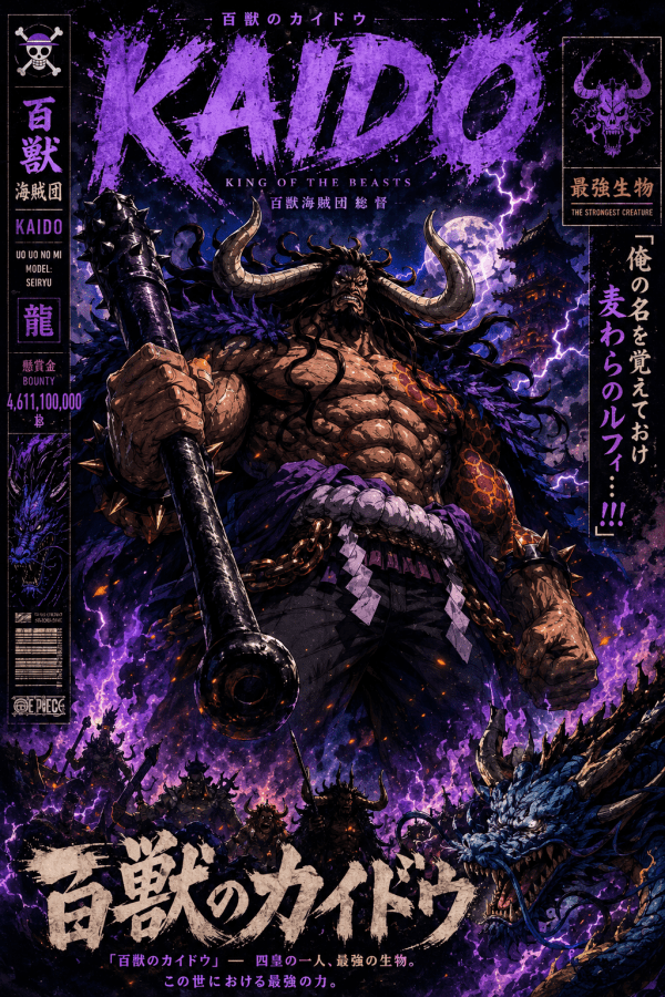 Kaido — King of the Beasts | One Piece Poster — artwork