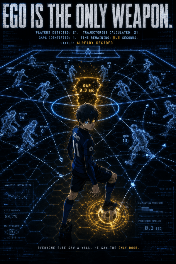 Yoichi Isagi — Ego Is the Only Weapon | Blue Lock Poster — artwork