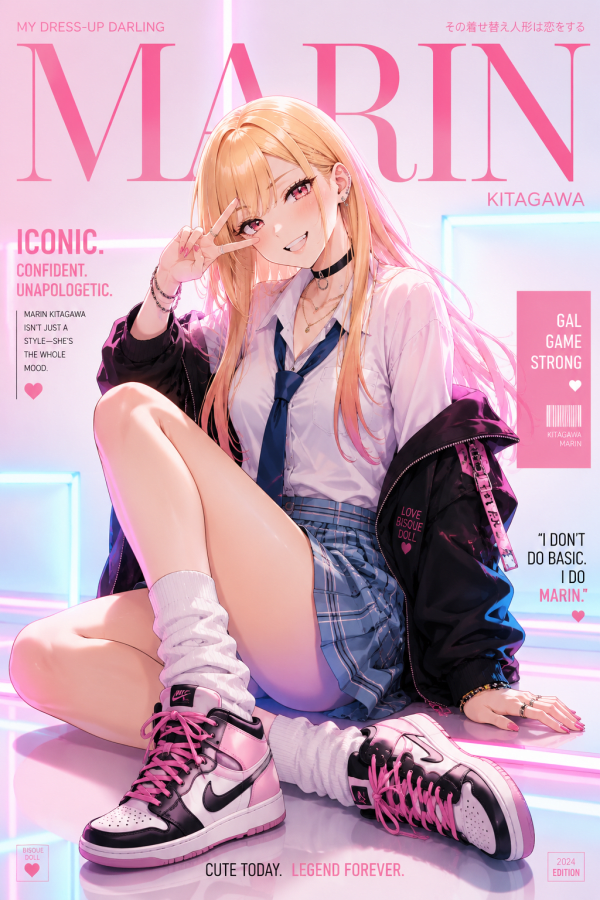 Marin Kitagawa — Iconic & Irresistible | My Dress-Up Darling Poster — artwork