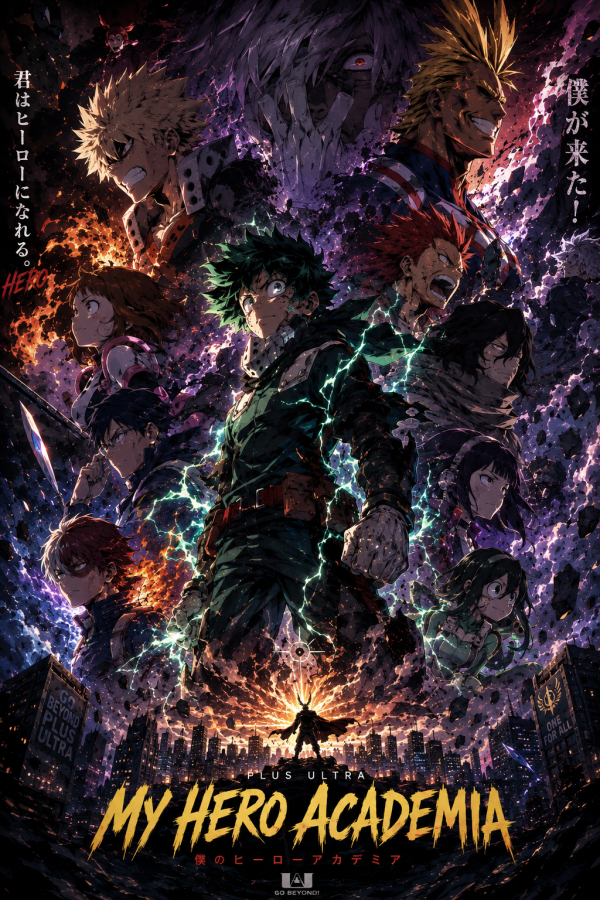 My Hero Academia — Heroes Unite | Anime Poster — artwork