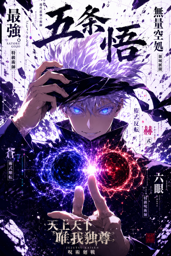 Satoru Gojo — Limitless | Jujutsu Kaisen Poster — artwork