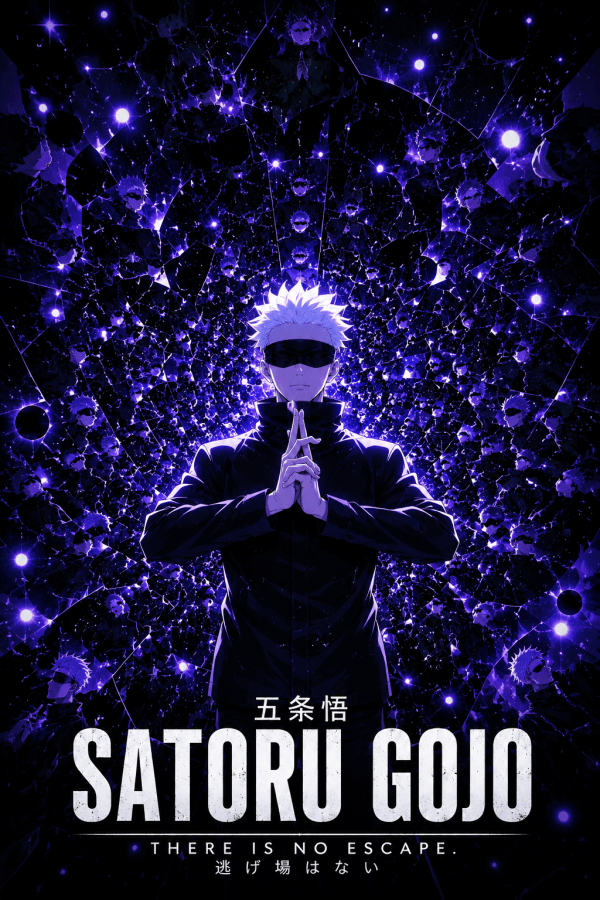 Satoru Gojo — Cosmic Reflection | Jujutsu Kaisen Poster — artwork