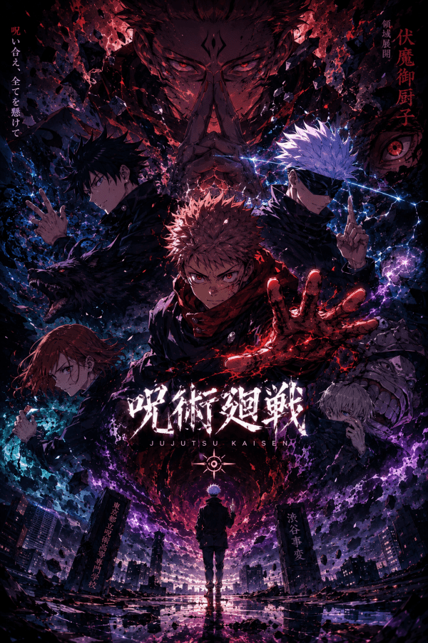 Jujutsu Kaisen — Shibuya Incident | Anime Poster — artwork