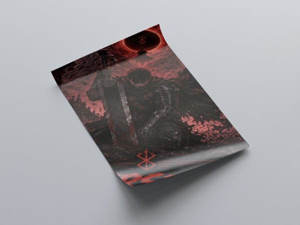 Guts — Blood-Red Eclipse | Berserk Poster