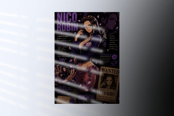 Nico Robin — Devil Child Wanted | One Piece Poster