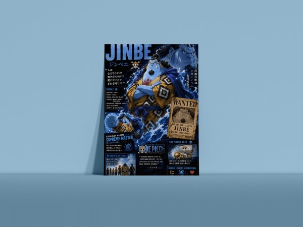 Jinbe — Knight of the Sea | One Piece Poster