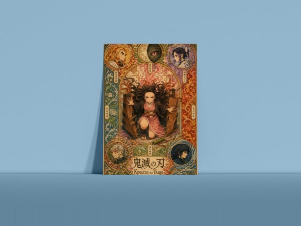 Demon Slayer — Art Nouveau | Anime Poster