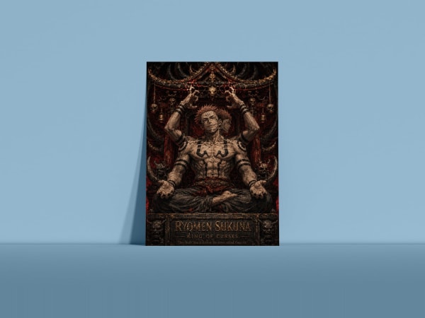 Ryomen Sukuna — The Shrine | Jujutsu Kaisen Poster