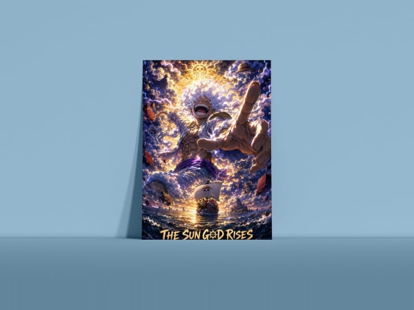 Luffy (Gear 5) — Sun God Nika | One Piece Poster