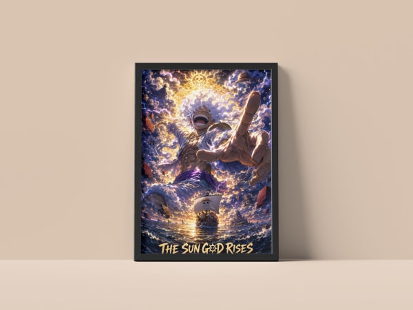 Luffy (Gear 5) — Sun God Nika | One Piece Poster