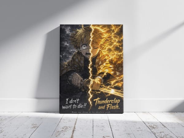 Zenitsu Agatsuma — Thunderclap and Flash | Demon Slayer Poster