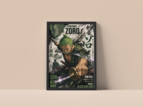 Roronoa Zoro — Three-Sword Style | One Piece Poster