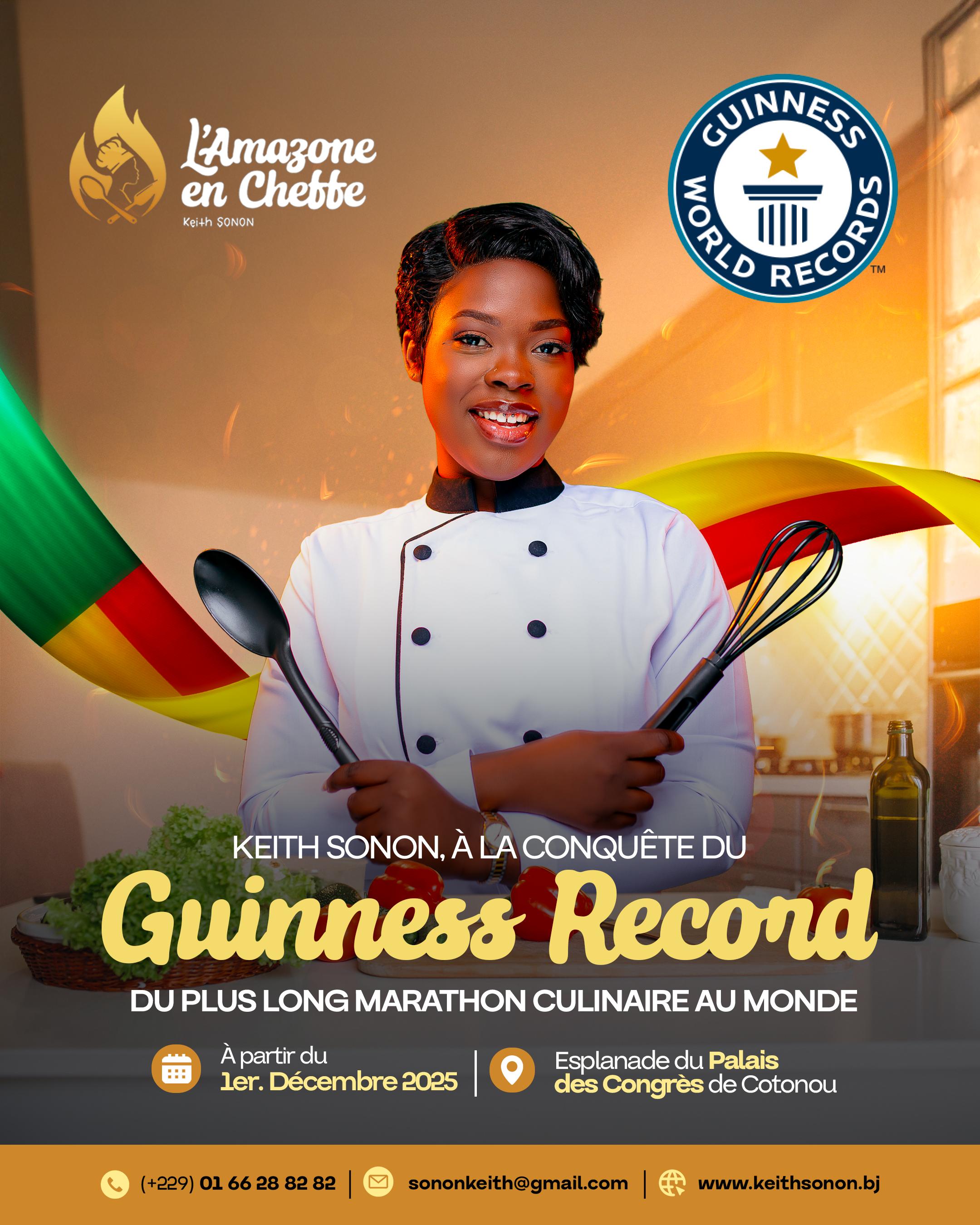 Guiness World Records - Amazone en cheffe Keith SONON : campagne KEITH SONON