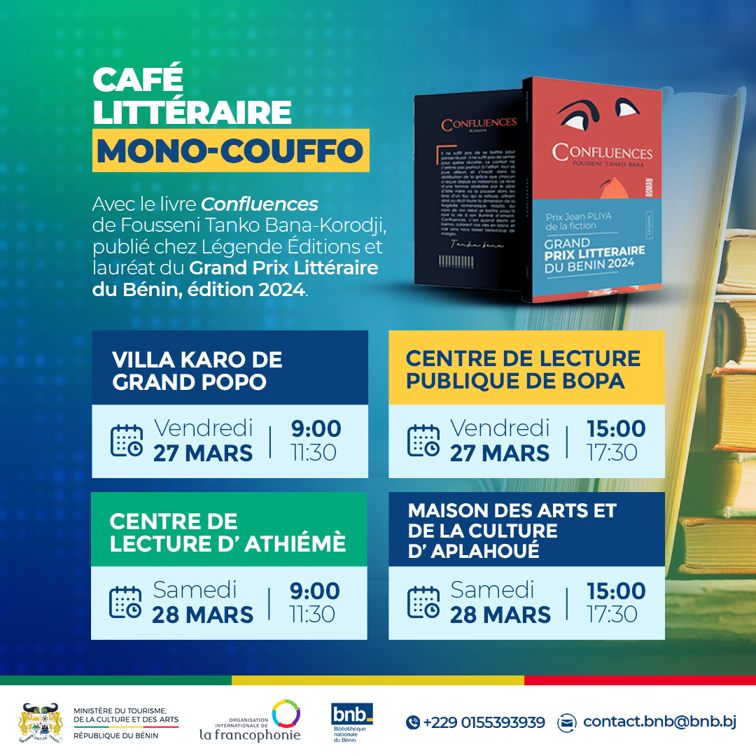 Café Littéraire bnb : campagne Bibliothèque Nationale du Bénin