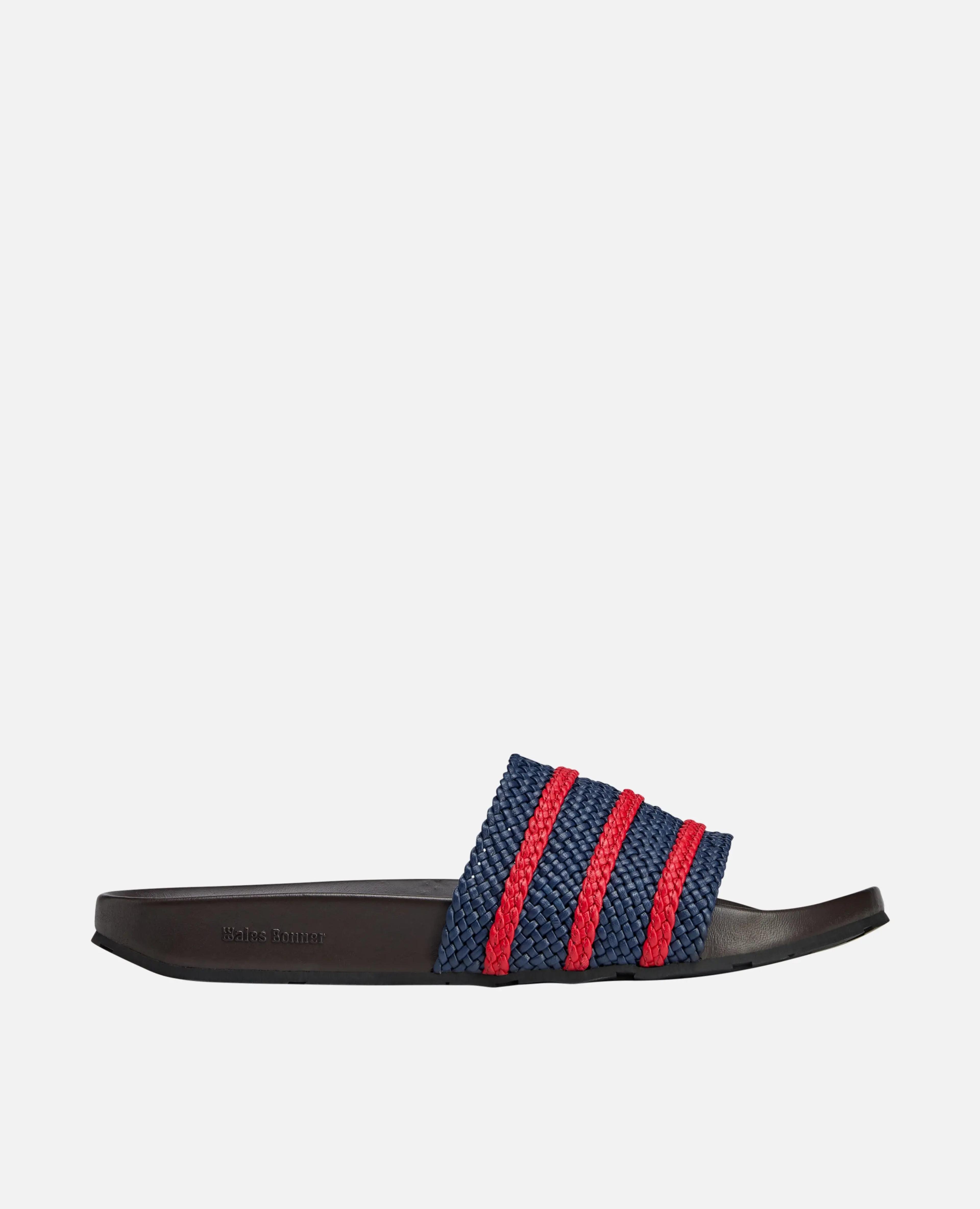 adidas Wales Bonner Adilette  (Night Indigo/Better Scarlet/Dark Brown)