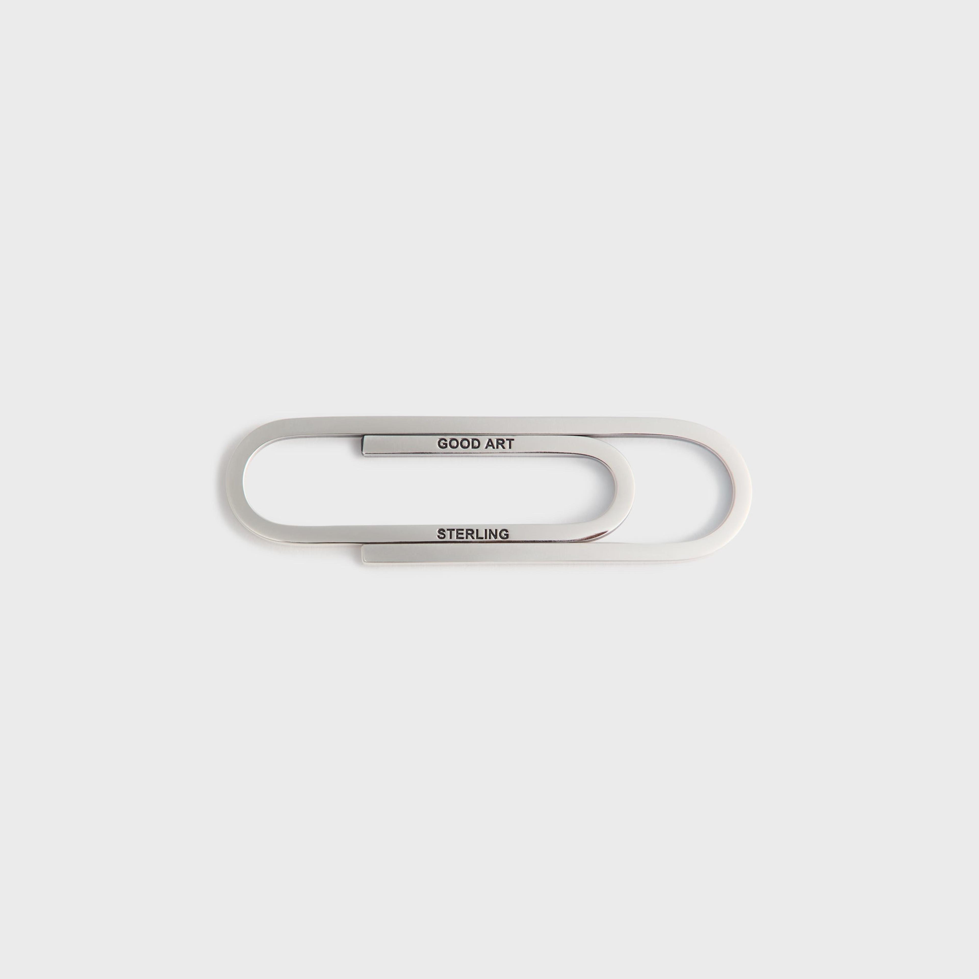 Good Art Hollywood Paper Clip Money Clip - Silver