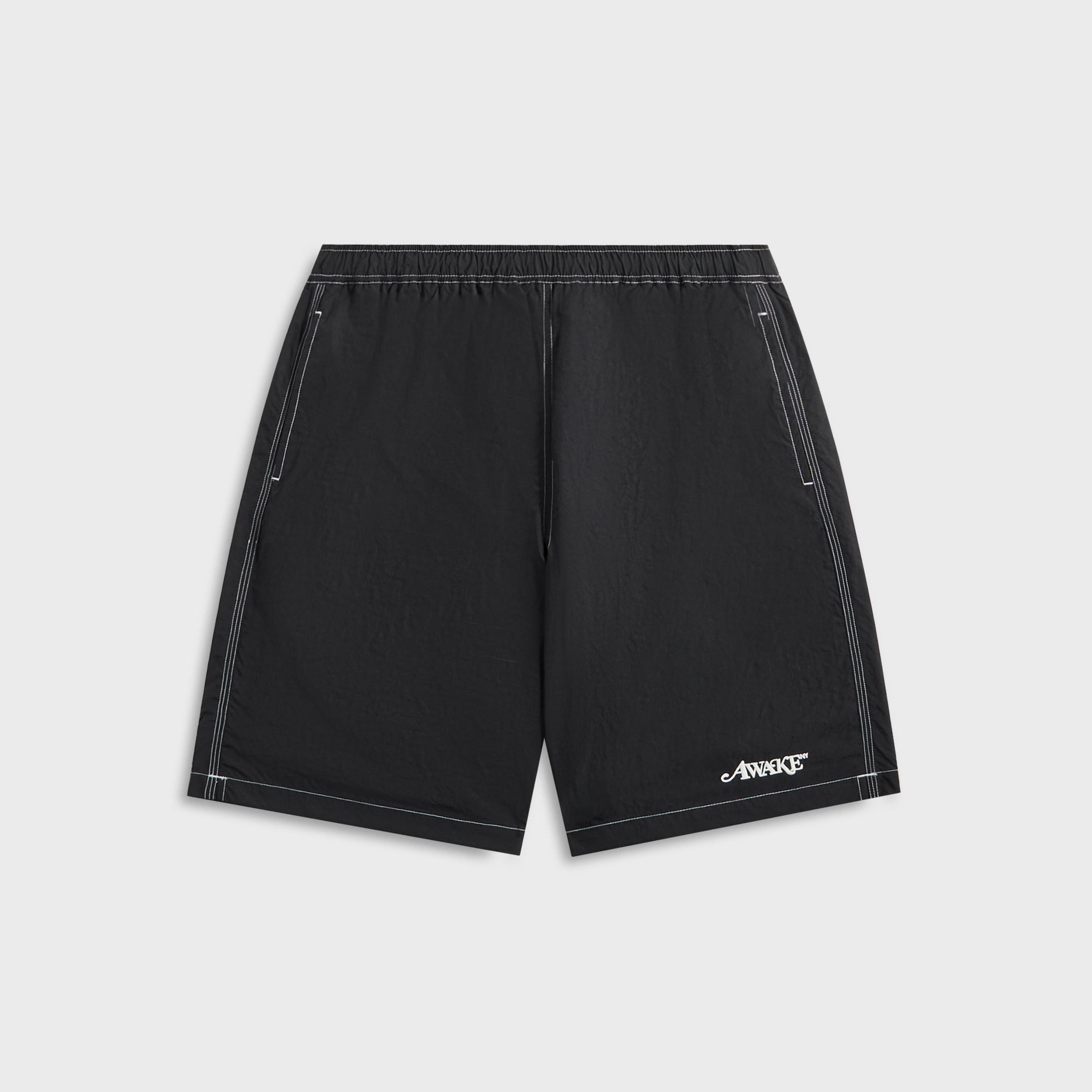 Awake NY Classic Logo Swim Trunk - Black