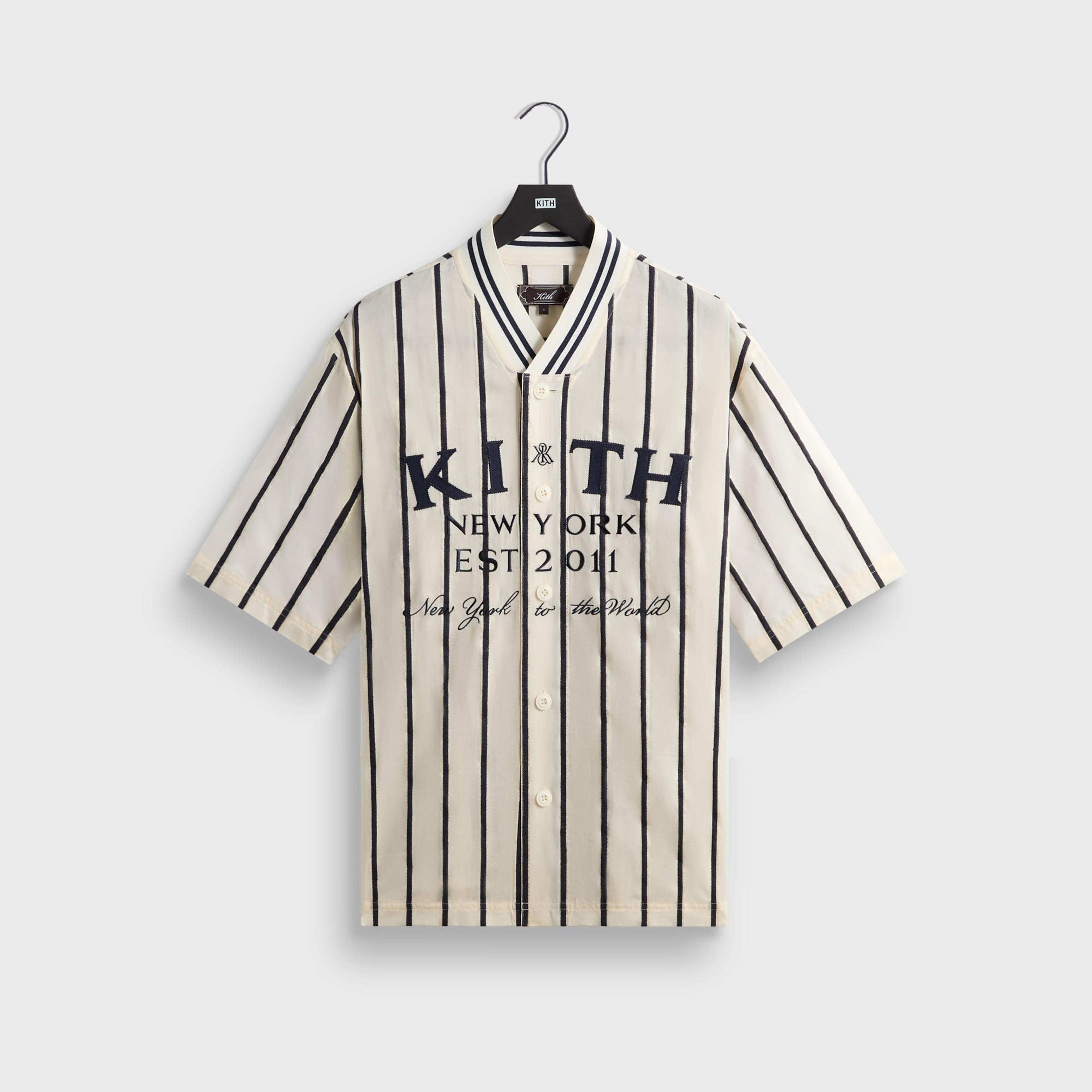 Kith Silk Linen Chenille Stripe Pacey Shirt - Sandrift