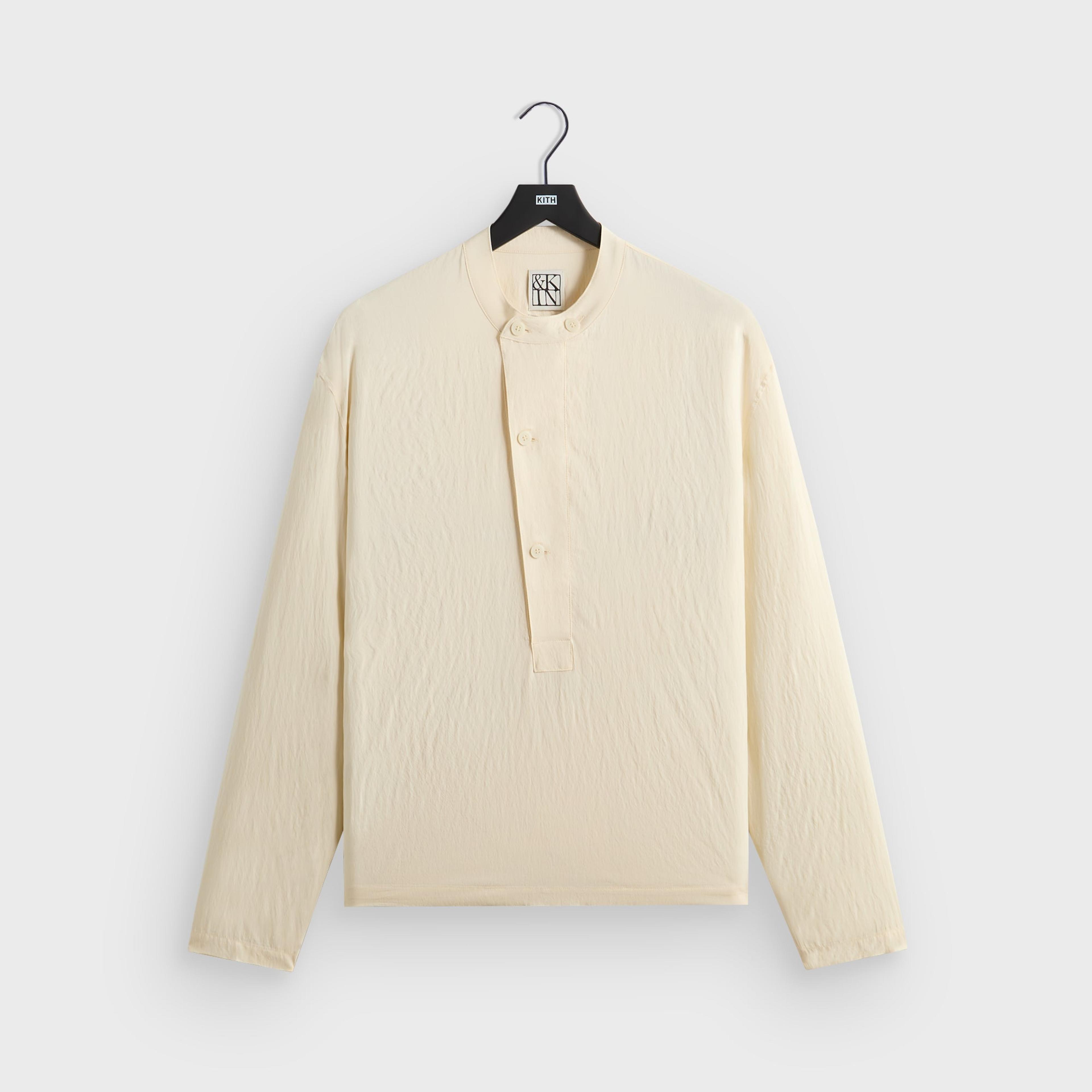 &Kin Wrinkle Cupro Leven Shirt - Sandrift