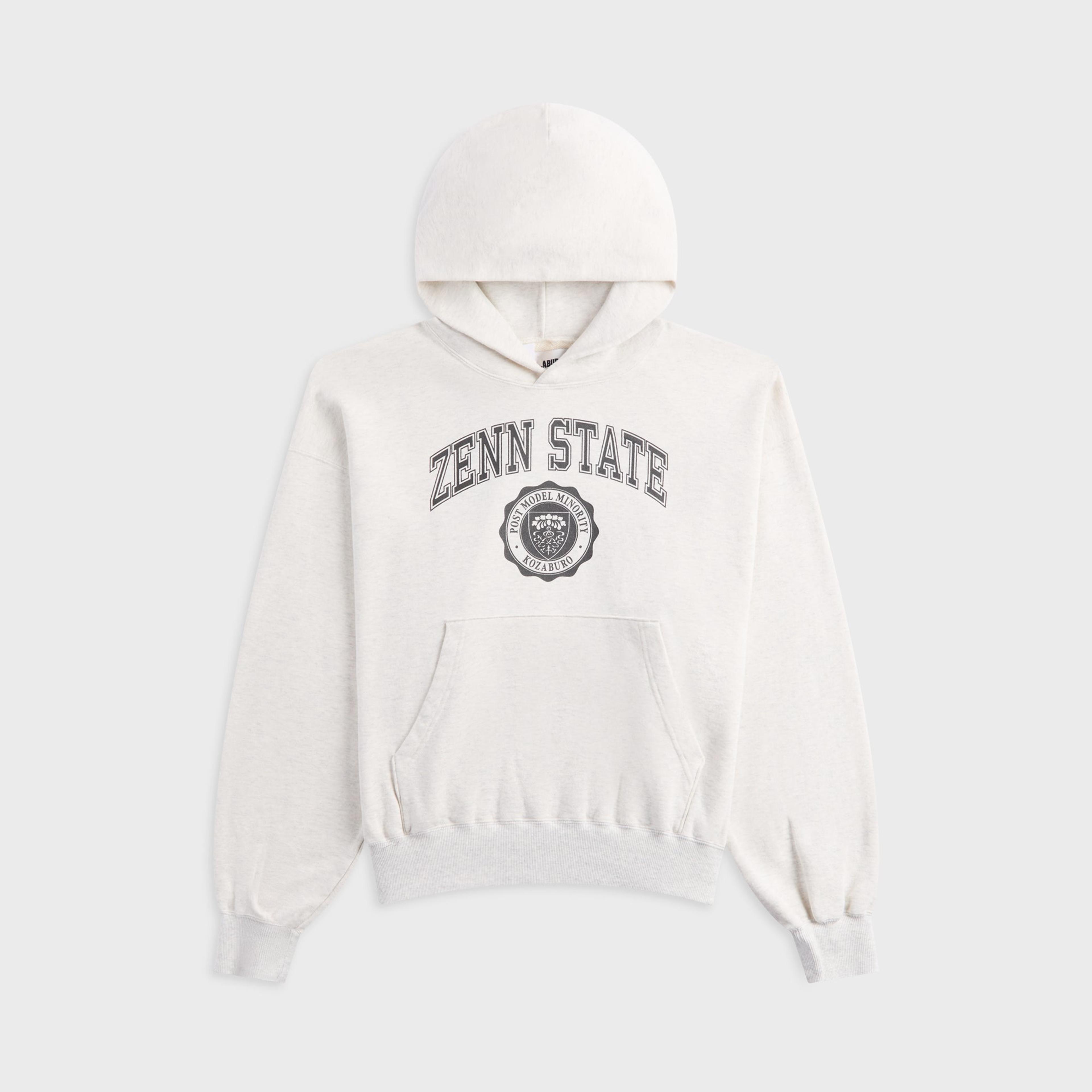KOZABURO Zenn State Print Hoodie - Light Gray