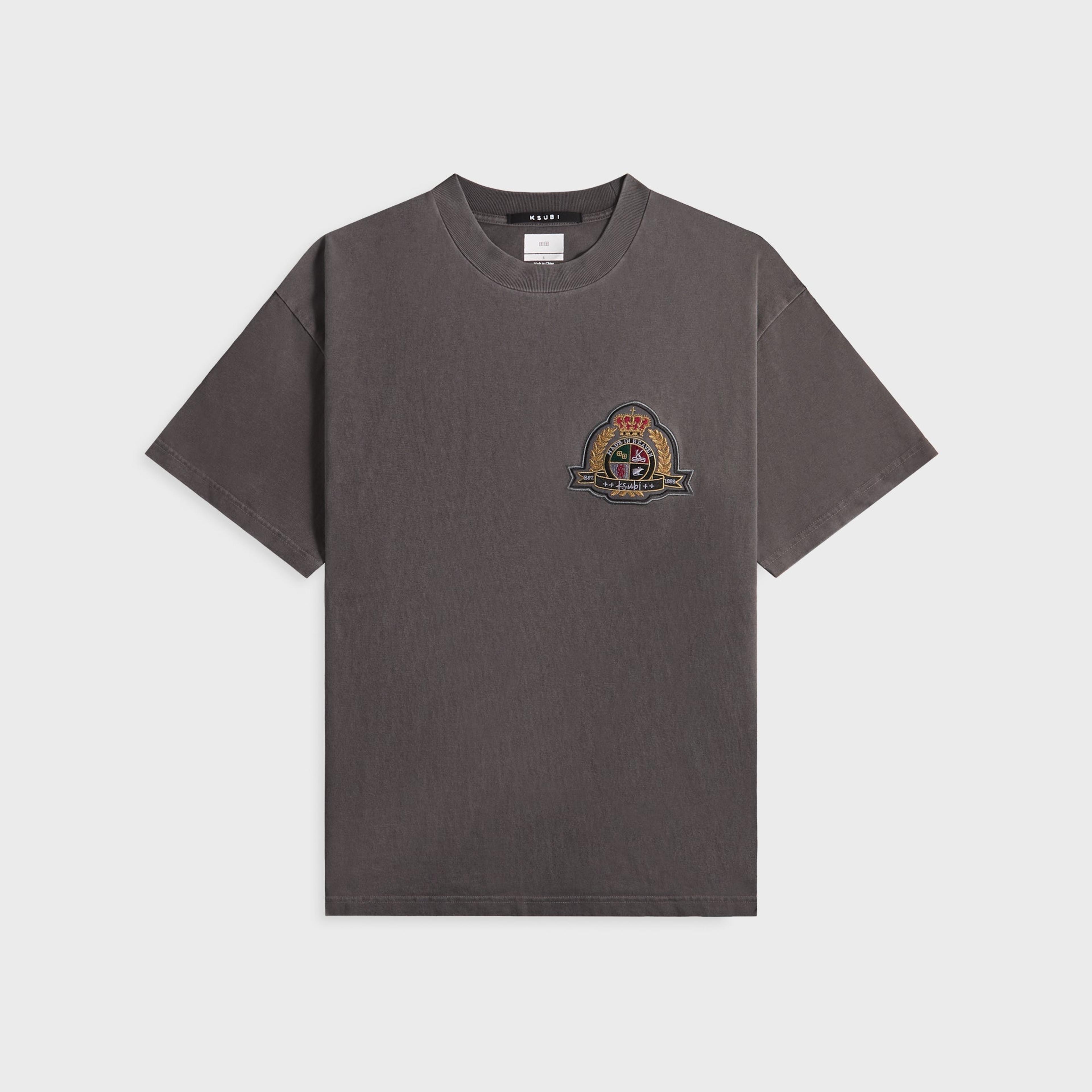 Ksubi Krest Ekcess Short Sleeve Tee - Charcoal