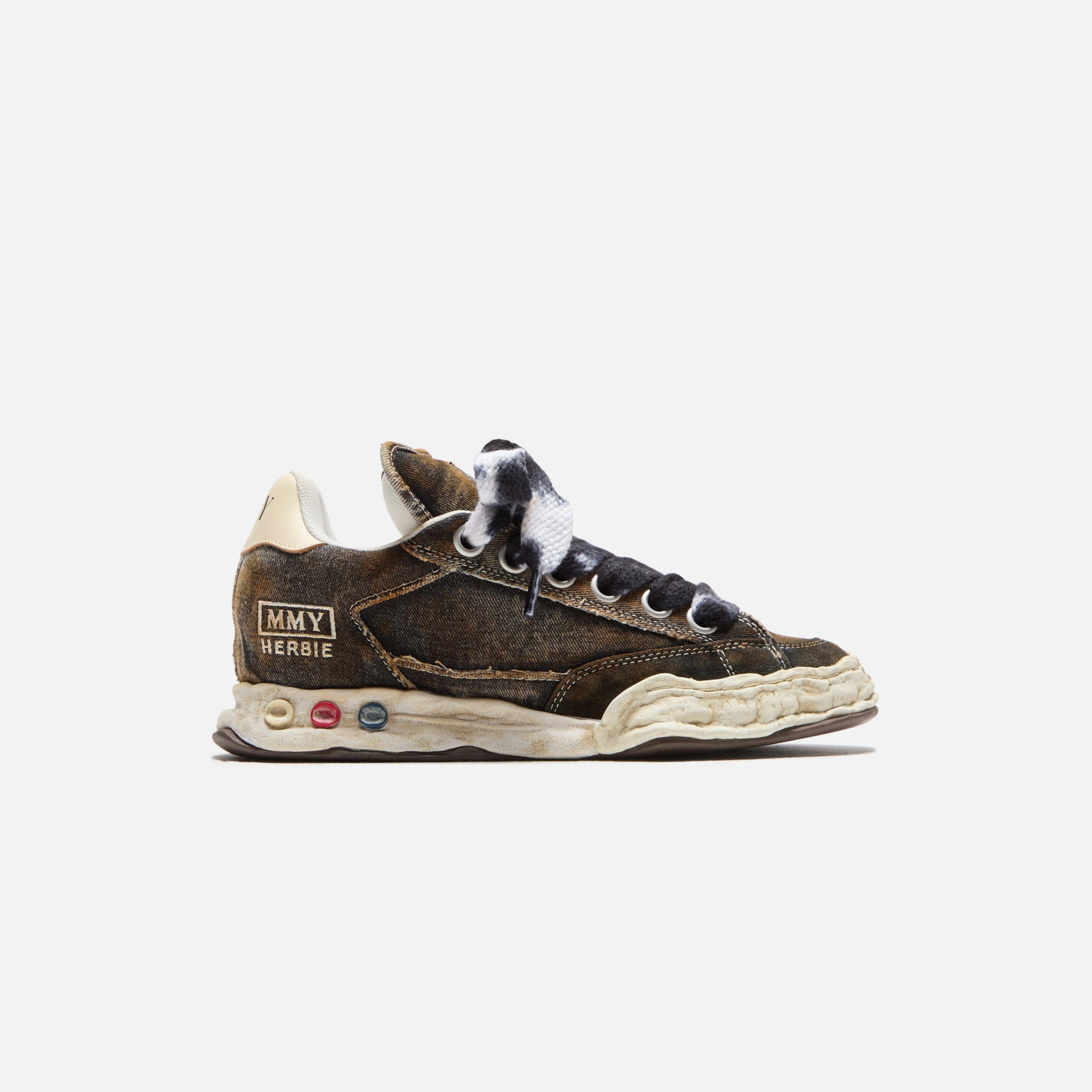 Mihara Yasuhiro Herbie Original Sole Puffer Canvas Low-Top Sneaker - Black
