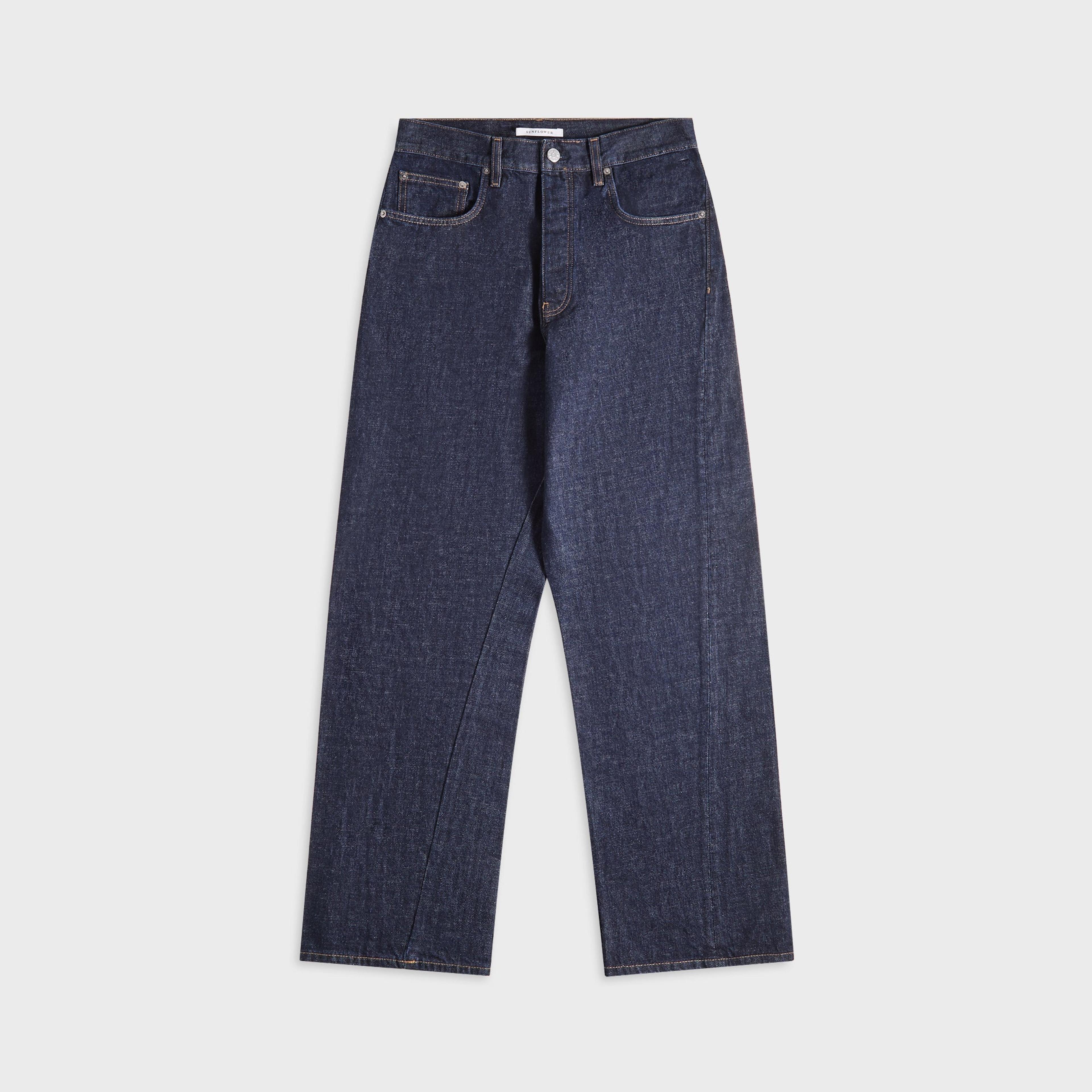 Sunflower Wide Twist Jean - Simple Rinse Blue