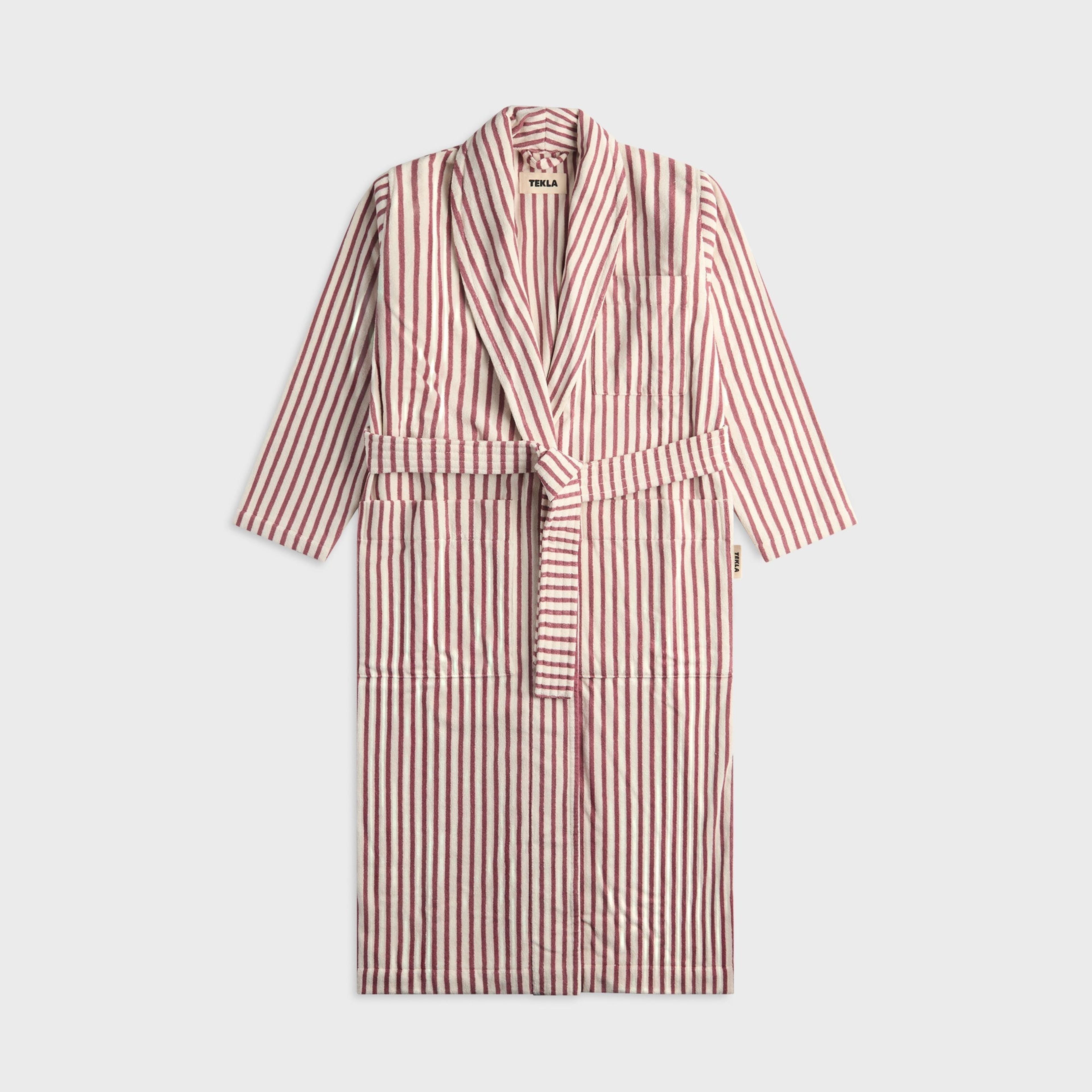 Tekla Classic Bathrobe - Ripple Stripes