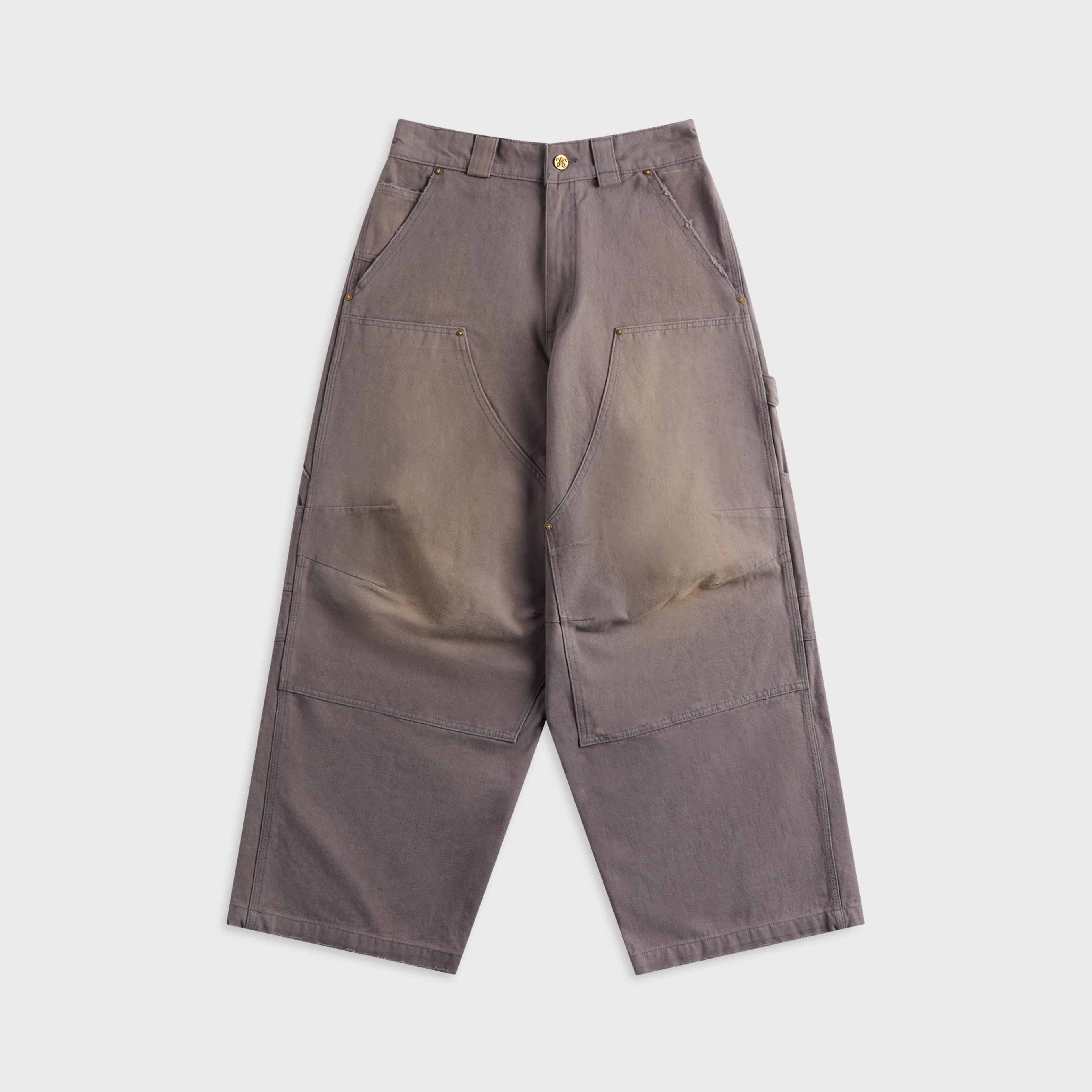 Willy Chavarria Stockton Double Knee Pant - Concrete