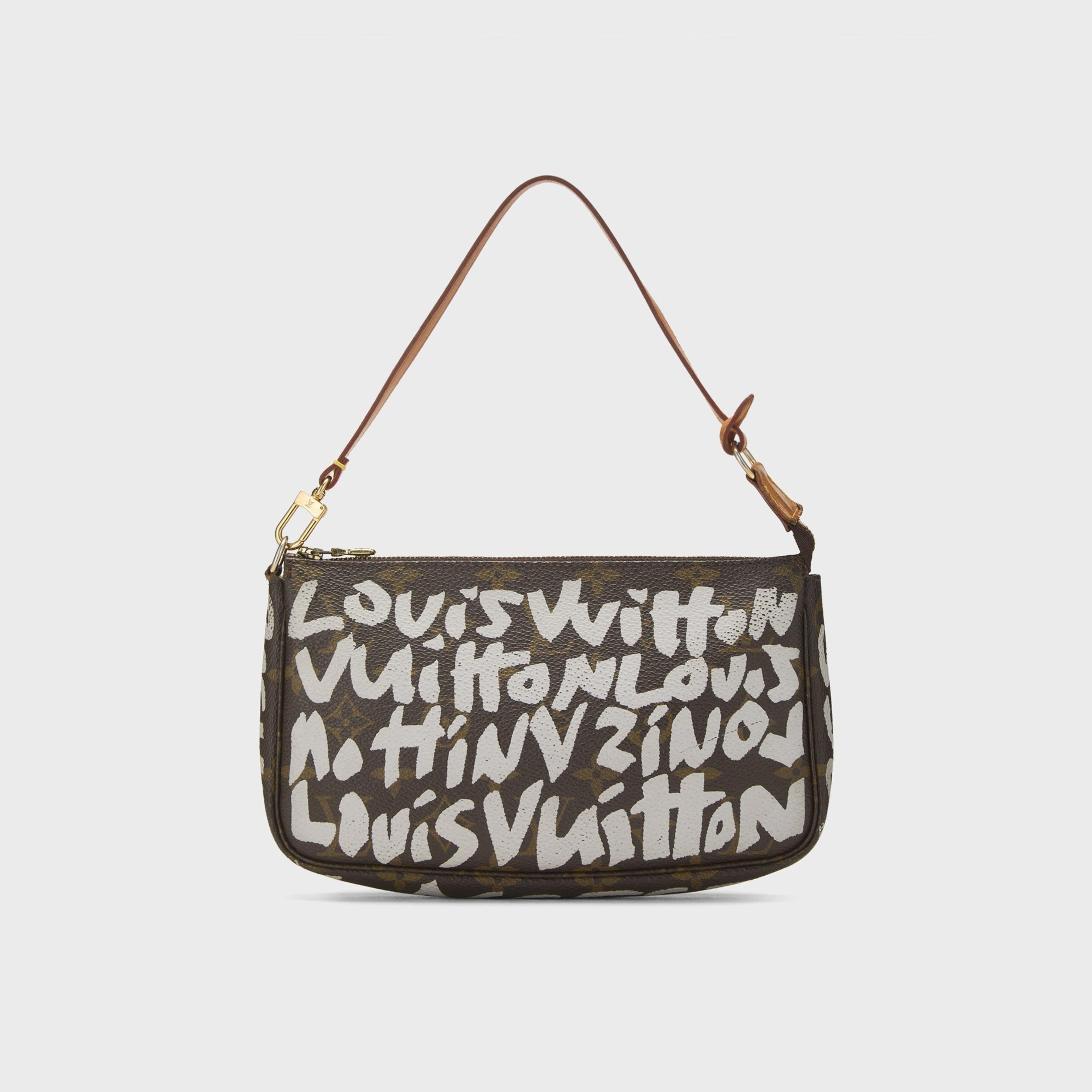 WGACA Louis Vuitton x Stephen Sprouse Orange Monogram Graffiti Pochette Accessoires - Brown