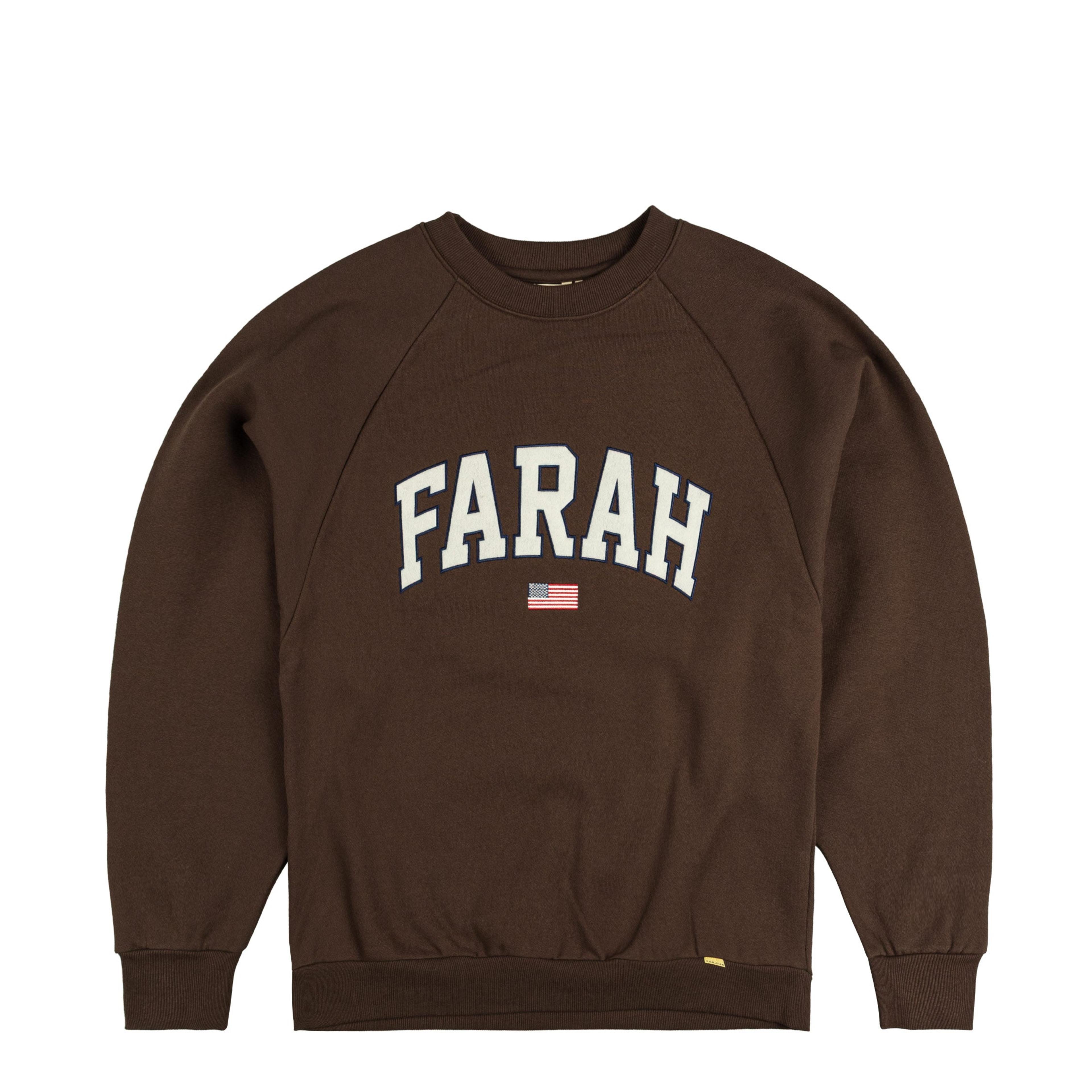 Farah Japan Embroidered Patch Logo Sweatshirt College Logo