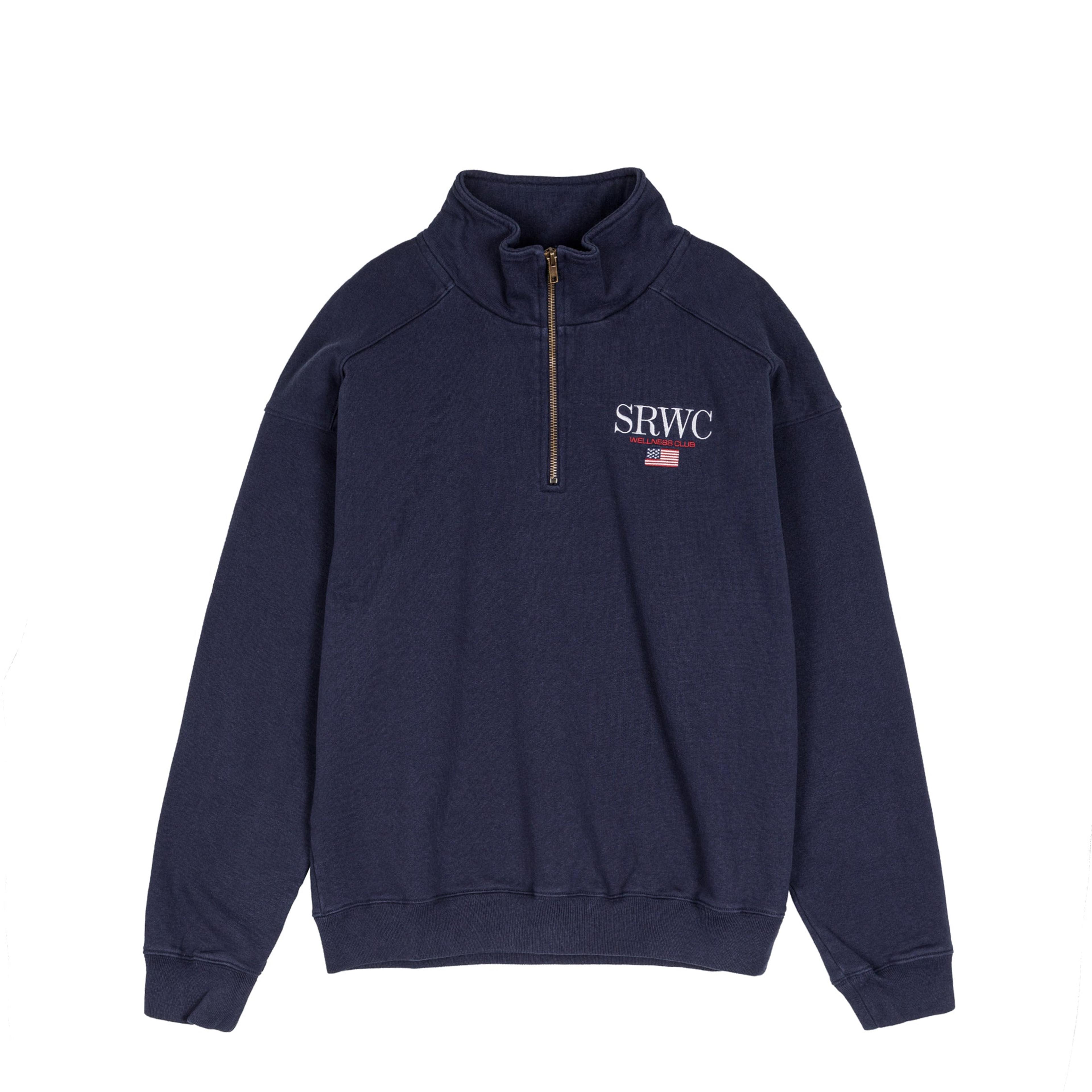 Sporty & Rich Nautical Embroidered Quarter Zip