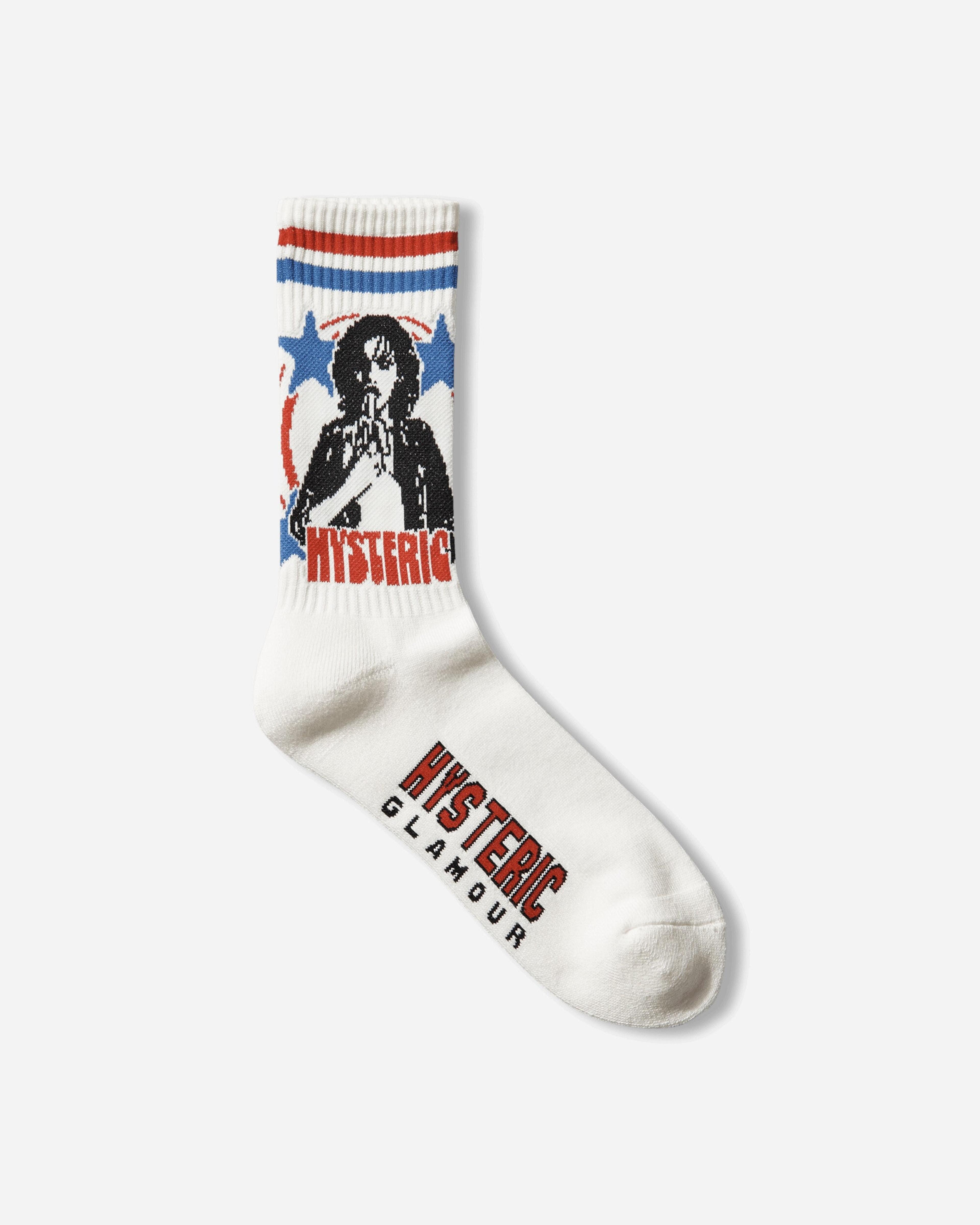 Woman Banana Sports Socks White