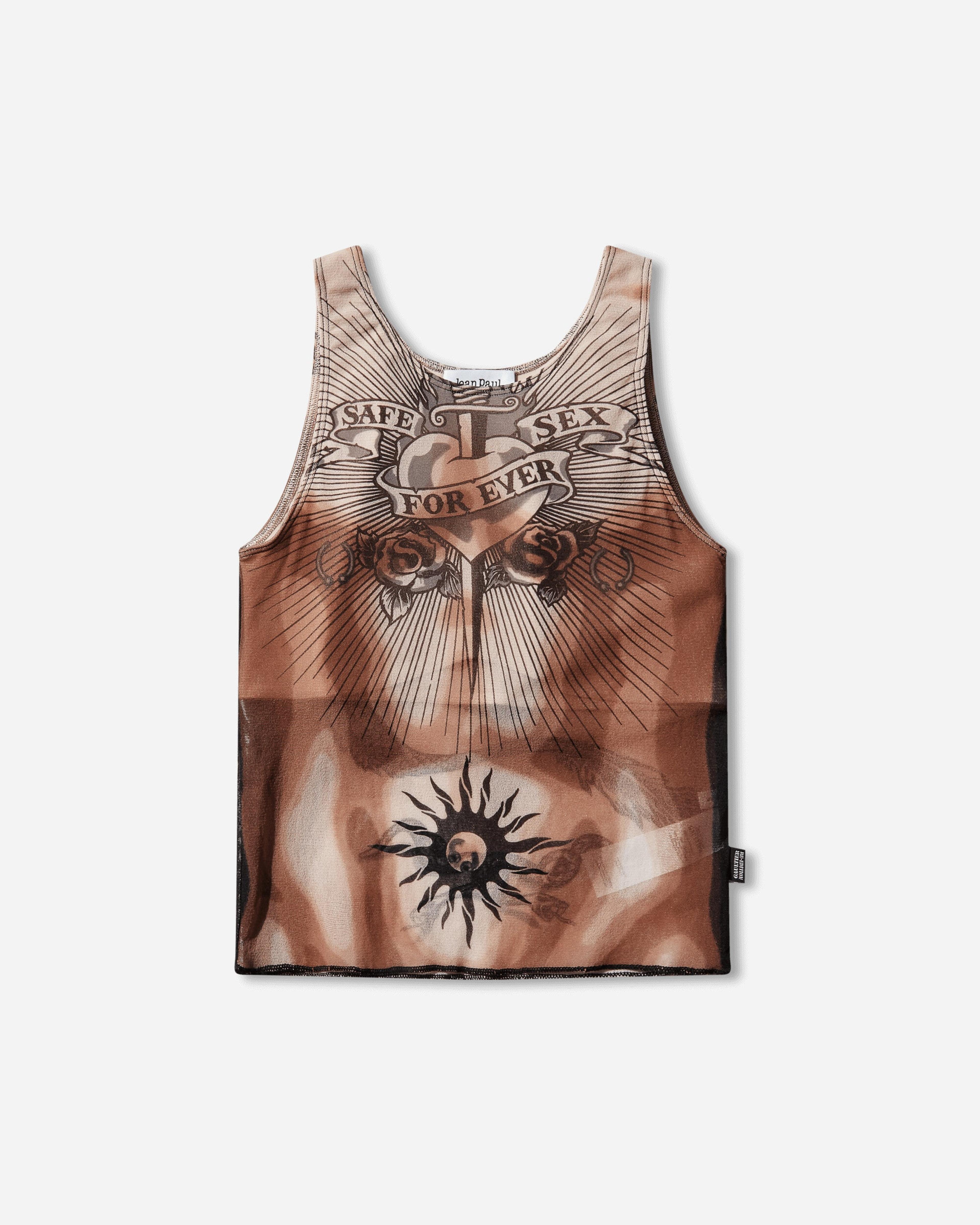 Women's Re-Edition Safe Sex Tattoo Top Black