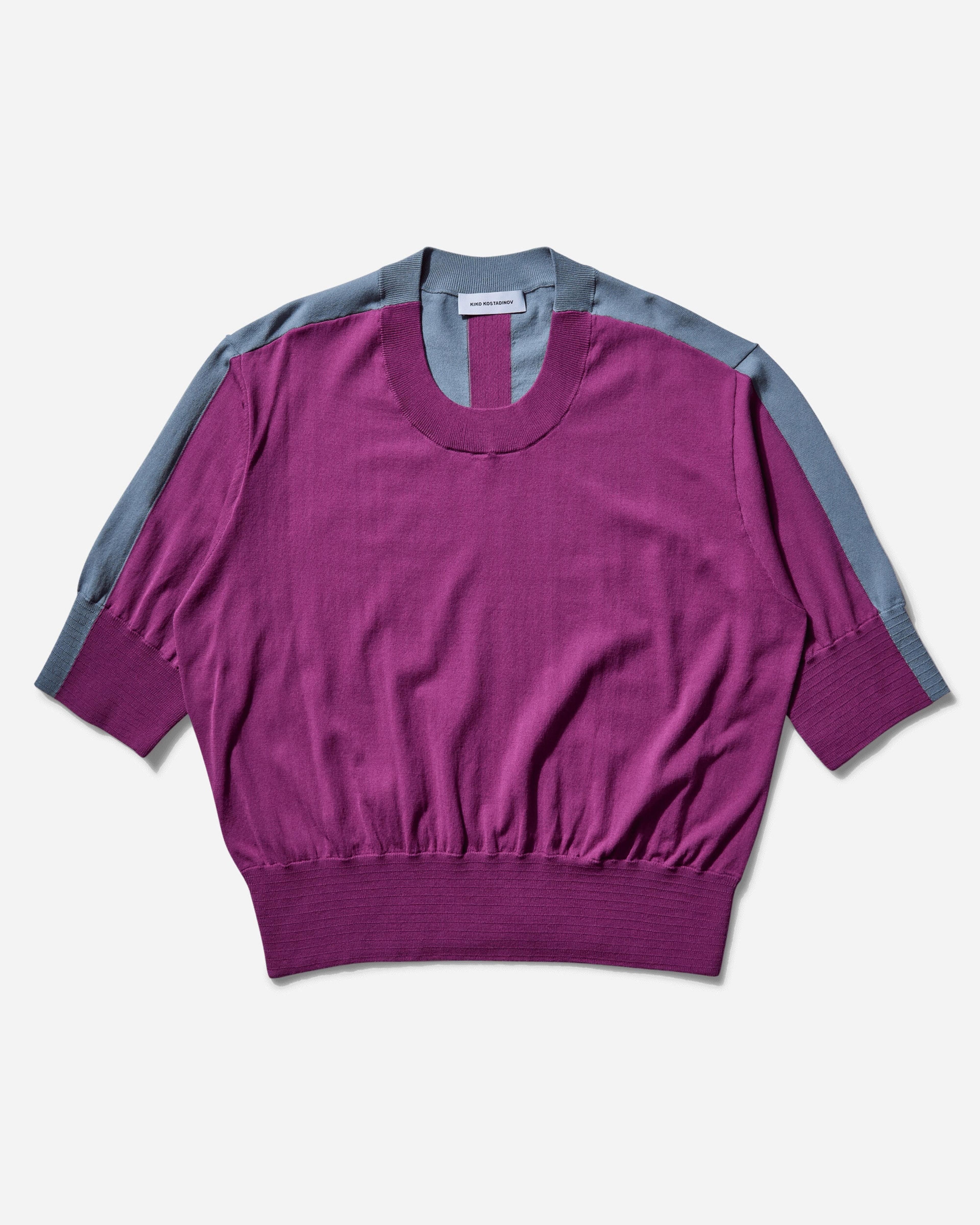 Men's Zafar Knitted Top Chinese Purple / Dusty Blue