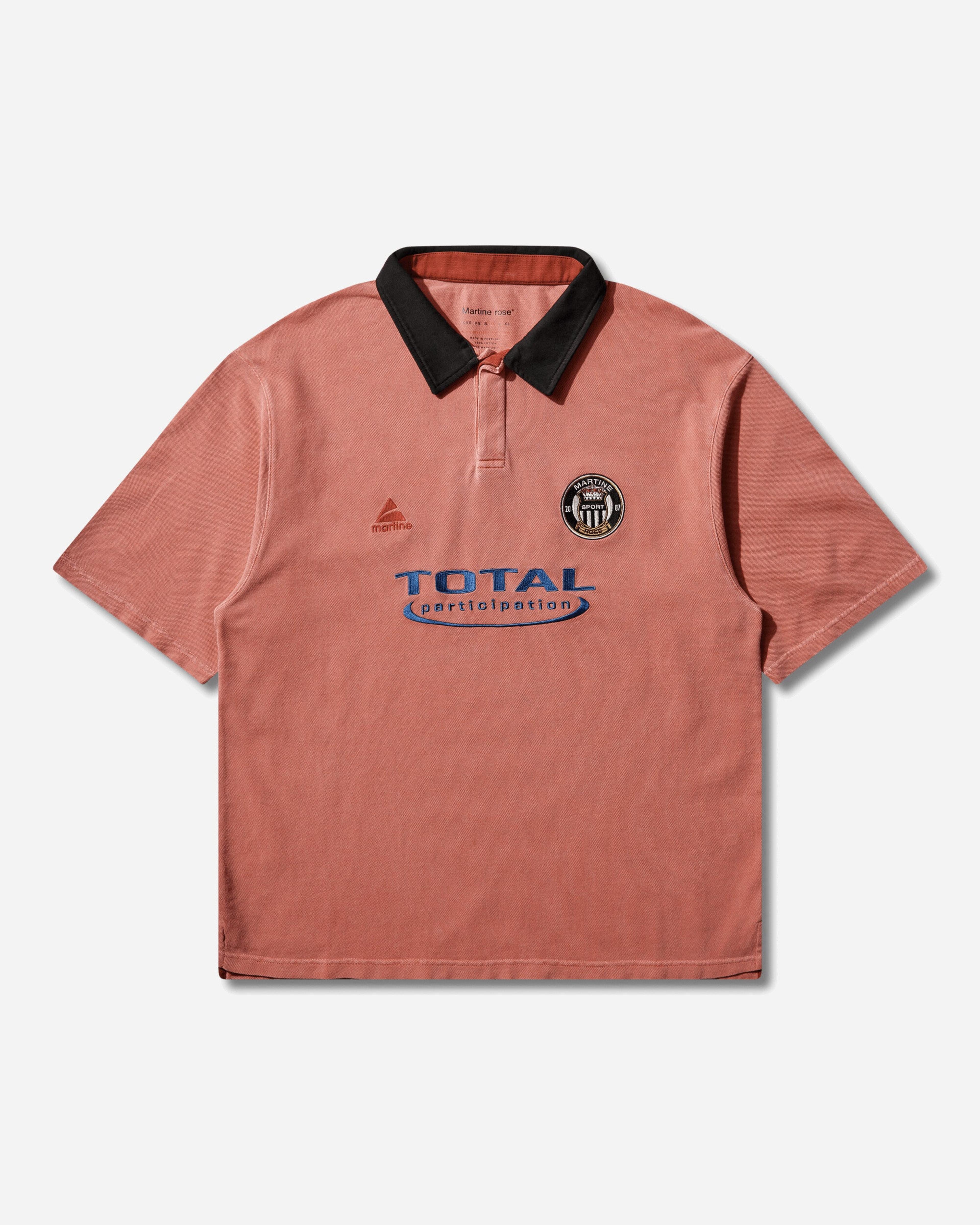 Oversized Shortsleeve Polo Pink Washed