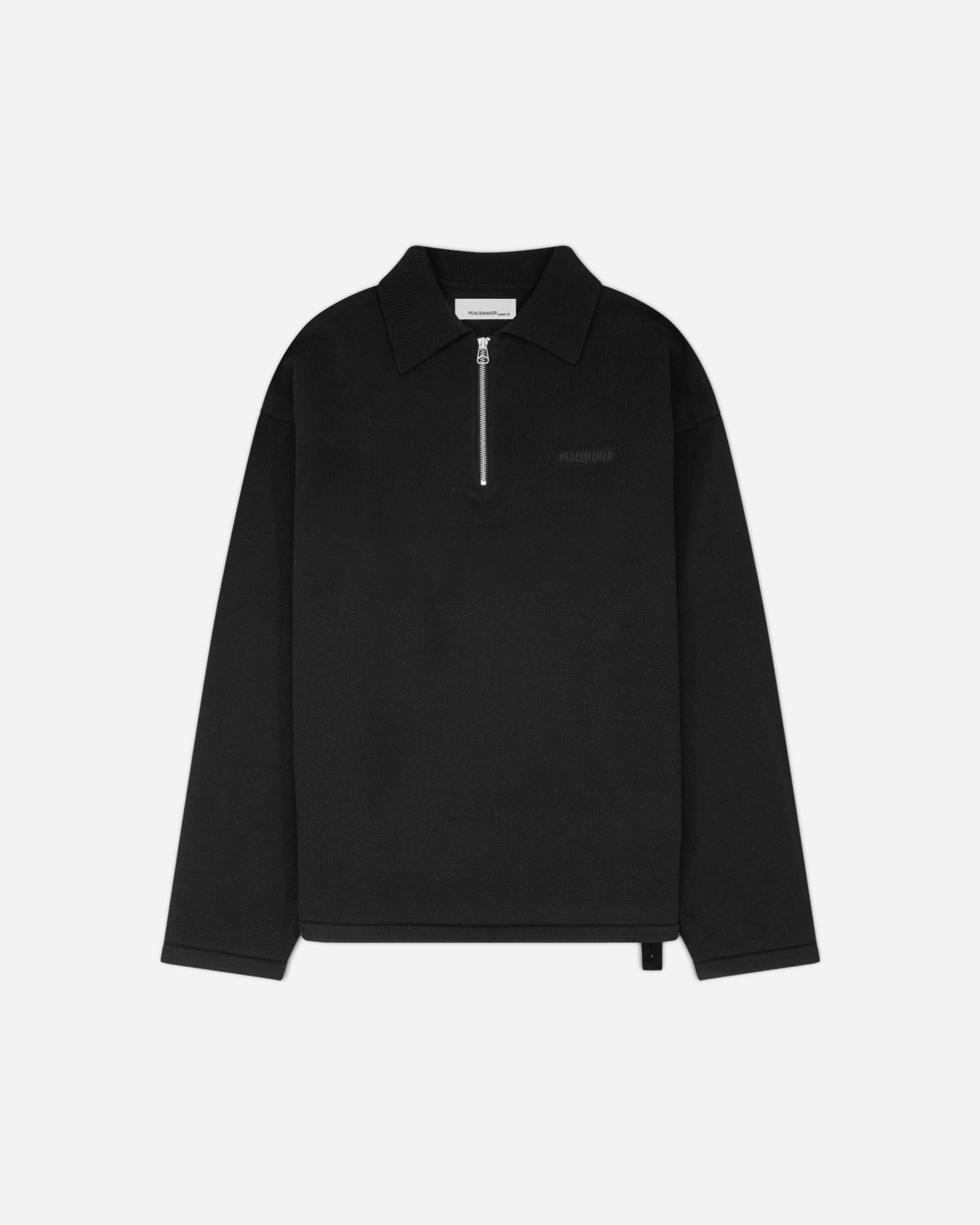 Men's Knit Polo Black