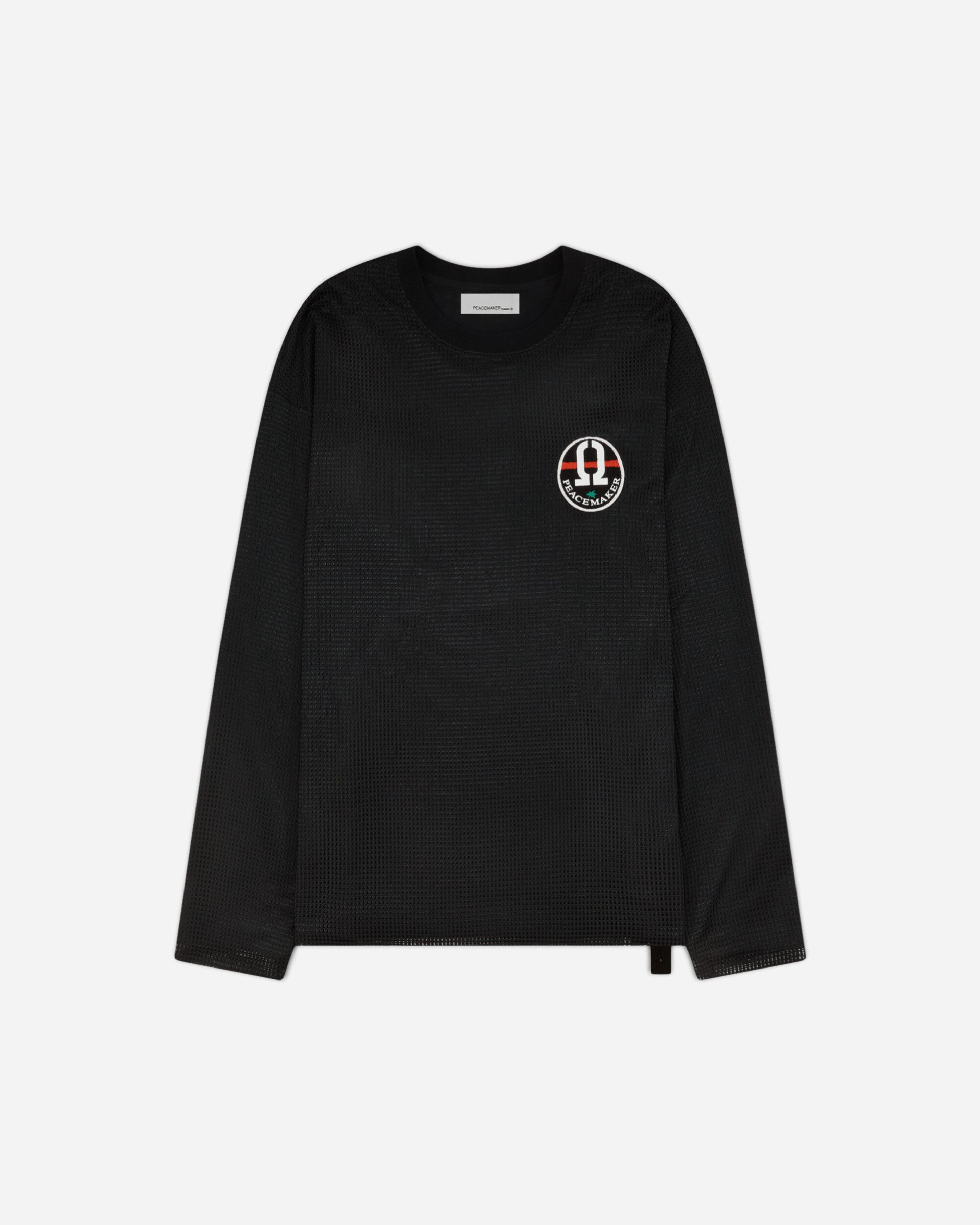 Mesh Layer Longsleeve T-Shirt Black